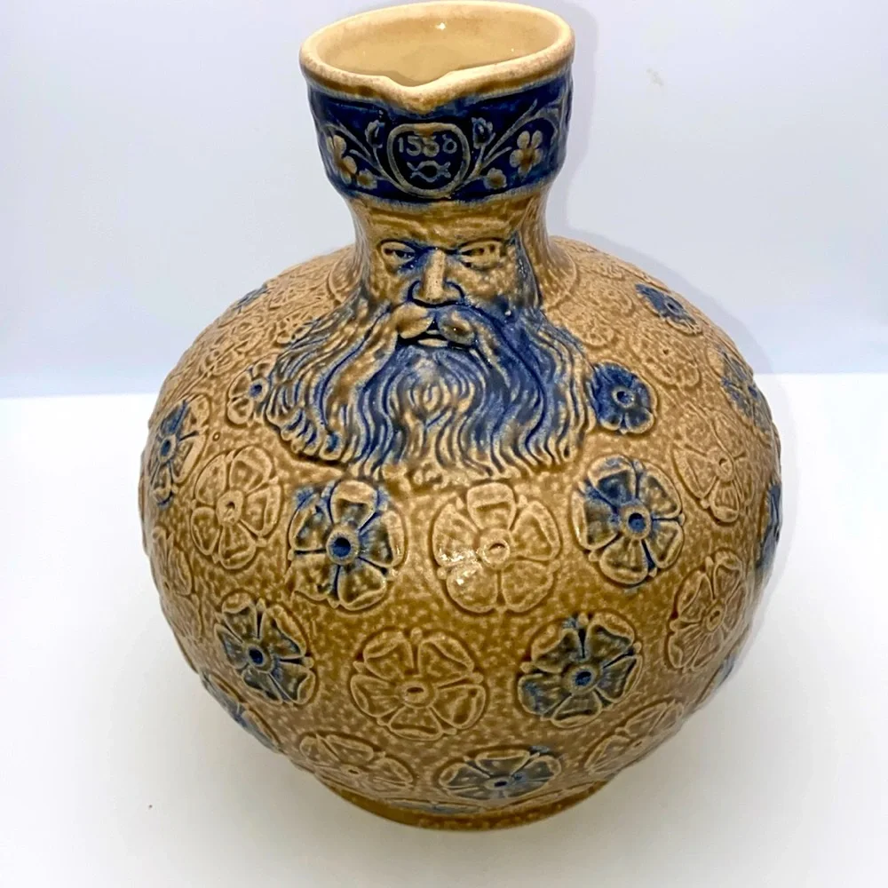 German salt-glazed stoneware Bartmann Jug ( Bearded Man).
